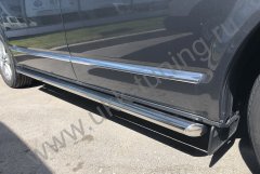 Тюнинг внедорожника Защита штатного порога труба Volkswagen T-5 2003