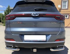 Тюнинг внедорожника Защита заднего бампера Chery Tiggo 7 Pro 2021