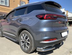 Тюнинг внедорожника Защита заднего бампера Chery Tiggo 7 Pro 2021