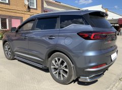 Тюнинг внедорожника Защита заднего бампера Chery Tiggo 7 Pro 2021