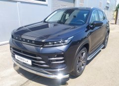 Тюнинг внедорожника Защита переднего бампера Chery Exeed LX 2022