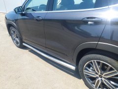 Тюнинг внедорожника Защита штатного порога труба Chery Exeed LX 2022