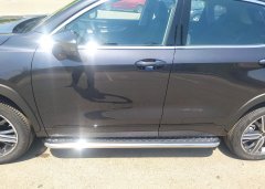 Тюнинг внедорожника Пороги с накладным листом Chery Exeed LX 2022