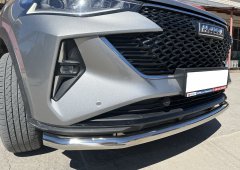 Тюнинг внедорожника Защита переднего бампера Haval F7 2022 Рестайлинг