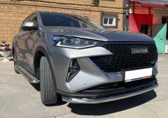 Тюнинг внедорожника Защита переднего бампера Haval F7 2022 Рестайлинг