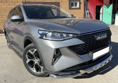 Тюнинг внедорожника Защита переднего бампера Haval F7 2022 Рестайлинг