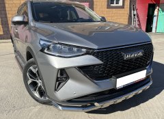 Тюнинг внедорожника Защита переднего бампера Haval F7 2022 Рестайлинг