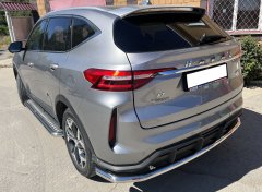 Тюнинг внедорожника Защита заднего бампера Haval F7 2022 Рестайлинг