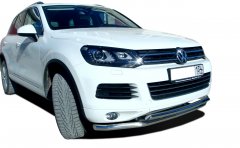 Тюнинг внедорожника Защита переднего бампера Volkswagen Touareg 2012