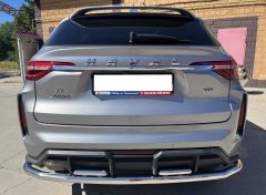 Тюнинг внедорожника Защита заднего бампера Haval F7 2022 Рестайлинг