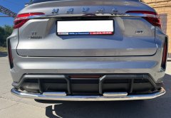 Тюнинг внедорожника Защита заднего бампера Haval F7 2022 Рестайлинг