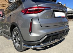Тюнинг внедорожника Защита заднего бампера Haval F7 2022 Рестайлинг