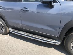 Тюнинг внедорожника Защита штатного порога труба Haval Dargo 2022