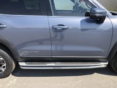 Тюнинг внедорожника Защита штатного порога труба Haval Dargo 2022