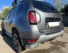 Тюнинг внедорожника Защита заднего бампера Renault Duster 2017