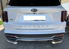 Тюнинг внедорожника Защита заднего бампера KIA Sorento MQ4 2020