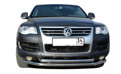 Тюнинг внедорожника Защита переднего бампера Volkswagen Touareg  2007-2010
