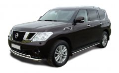 Тюнинг внедорожника Защита переднего бампера Nissan Patrol 2010