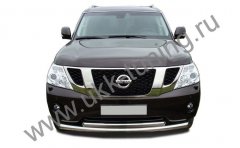 Тюнинг внедорожника Защита переднего бампера Nissan Patrol 2010