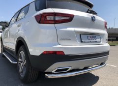 Тюнинг внедорожника Защита заднего бампера Changan CS55 2018г- наст. время 