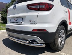 Тюнинг внедорожника Защита заднего бампера Changan CS55 2018г- наст. время 