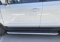 Тюнинг внедорожника Пороги с накладным листом Changan CS55 2018г- наст. время 