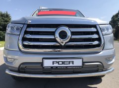 Тюнинг внедорожника Защита переднего бампера Great Wall Poer 2021