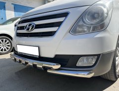 Тюнинг внедорожника Защита переднего бампера Hyundai H1 Grand Starex 2015-2018