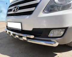 Тюнинг внедорожника Защита переднего бампера Hyundai H1 Grand Starex 2015-2018