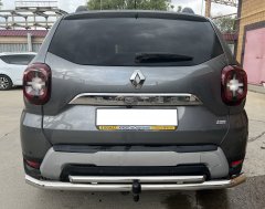 Тюнинг внедорожника Защита заднего бампера Renault Duster 2021
