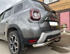 Тюнинг внедорожника Защита заднего бампера Renault Duster 2021