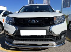 Тюнинг внедорожника Защита переднего бампера LADA Largus Cross 2021