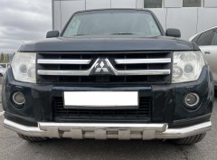 Тюнинг внедорожника Защита переднего бампера Mitsubishi Pajero 4 2006-2017
