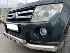 Тюнинг внедорожника Защита переднего бампера Mitsubishi Pajero 4 2006-2017