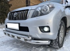 Тюнинг внедорожника Защита переднего бампера Toyota Land Cruiser Prado 150 2010
