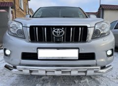 Тюнинг внедорожника Защита переднего бампера Toyota Land Cruiser Prado 150 2010