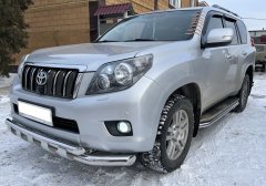 Тюнинг внедорожника Защита переднего бампера Toyota Land Cruiser Prado 150 2010