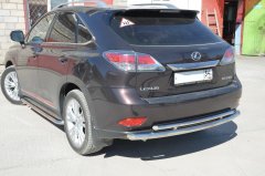 Тюнинг внедорожника Защита заднего бампера Lexus RX270/RX350/RX450h 2009-2012_ 2012-2015