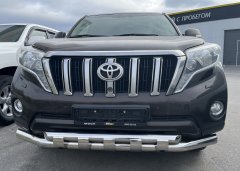 Тюнинг внедорожника Защита переднего бампера Toyota Land Cruiser Prado 150 2014