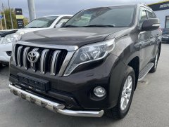 Тюнинг внедорожника Защита переднего бампера Toyota Land Cruiser Prado 150 2014