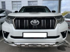 Тюнинг внедорожника Защита переднего бампера Toyota Land Cruiser Prado 150 2017