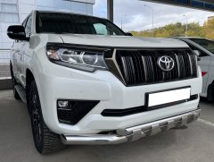 Тюнинг внедорожника Защита переднего бампера Toyota Land Cruiser Prado 150 2017