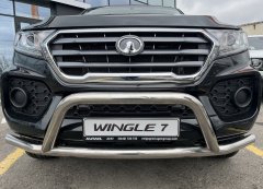 Тюнинг внедорожника Защита переднего бампера Great Wall Wingle 7 2020