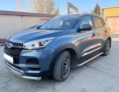 Тюнинг внедорожника Защита переднего бампера Chery Tiggo 4 2019 Рестайлинг