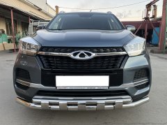 Тюнинг внедорожника Защита переднего бампера Chery Tiggo 4 2019 Рестайлинг