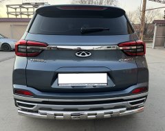 Тюнинг внедорожника Защита заднего бампера Chery Tiggo 4 2019 Рестайлинг