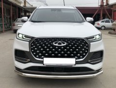 Тюнинг внедорожника Защита переднего бампера Chery Tiggo 8 Pro Max 2022, Tiggo 8 Pro Max Рестайлинг 2024
