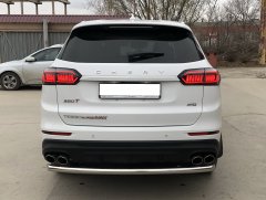 Тюнинг внедорожника Защита заднего бампера Chery Tiggo 8 Pro Max 2022, Tiggo 8 Pro Max Рестайлинг 2024