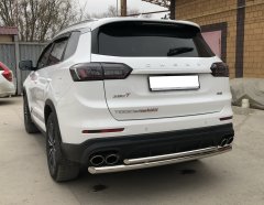 Тюнинг внедорожника Защита заднего бампера Chery Tiggo 8 Pro Max 2022, Tiggo 8 Pro Max Рестайлинг 2024