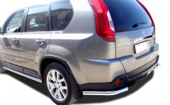 Тюнинг внедорожника Защита заднего бампера Nissan X-trail 2004-2007 (T30) Первое поколение (Рестайлинг)